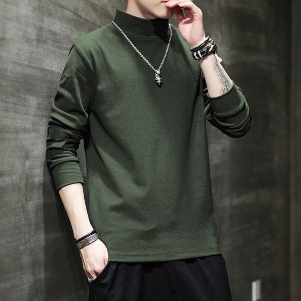 簡約半高領休閒長袖 - 8配色（限時特賣 - 5折） 幕峰MuFeng,男裝特賣,5折優惠,快閃活動,限時出清,網路購物,男裝品牌,超值優惠,時尚穿搭,2026特賣