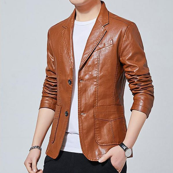 雅帝潮流修身皮衣外套 - 3配色（限時特賣 - 5折） 幕峰MuFeng,男裝特賣,5折優惠,快閃活動,限時出清,網路購物,男裝品牌,超值優惠,時尚穿搭,2025特賣