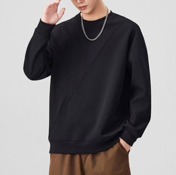 拼象重磅拼接休閒長袖 - 3配色（限時特賣 - 5折） 幕峰MuFeng,男裝特賣,5折優惠,快閃活動,限時出清,網路購物,男裝品牌,超值優惠,時尚穿搭,2025特賣