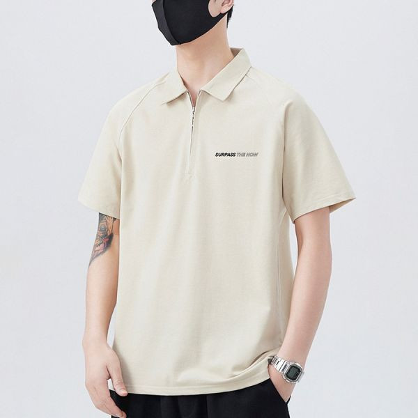 瀟捷POLO拉鍊休閒短袖 - 5配色（限時特賣 - 5折） 幕峰MuFeng,男裝特賣,5折優惠,快閃活動,限時出清,網路購物,男裝品牌,超值優惠,時尚穿搭,2025特賣