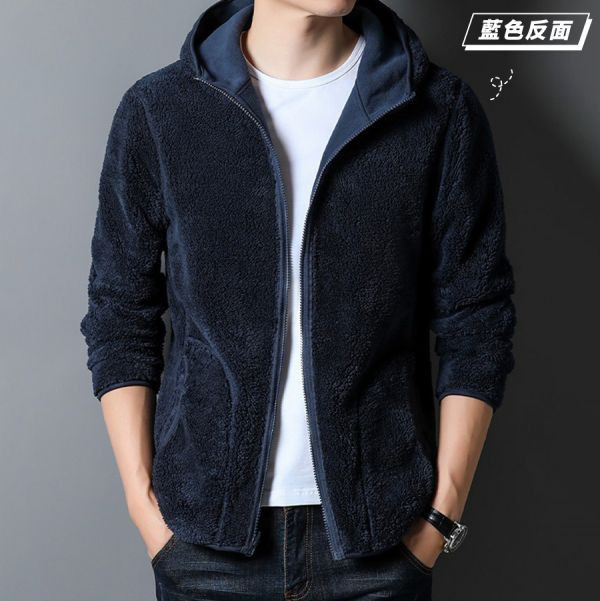 搖樂連帽毛絨雙面外套 - 3配色（限時特賣 - 5折） 幕峰MuFeng,男裝特賣,5折優惠,快閃活動,限時出清,網路購物,男裝品牌,超值優惠,時尚穿搭,2025特賣