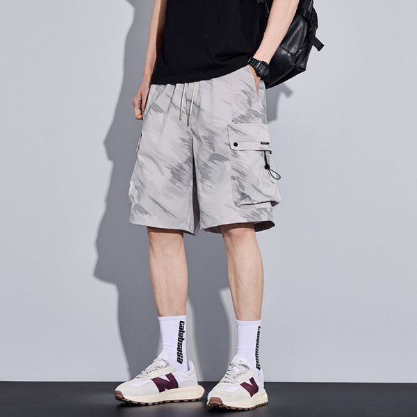 冰界潮流工裝短褲 - 1配色（限時特賣 - 5折） 幕峰MuFeng,男裝特賣,5折優惠,快閃活動,限時出清,網路購物,男裝品牌,超值優惠,時尚穿搭,2025特賣