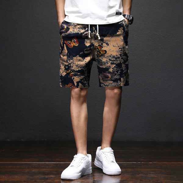 蝶染休閒短褲 - 1配色（限時特賣 - 5折） 幕峰MuFeng,男裝特賣,5折優惠,快閃活動,限時出清,網路購物,男裝品牌,超值優惠,時尚穿搭,2025特賣