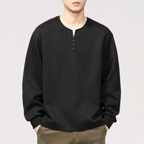 雲幕亨利領休閒長袖 - 4配色（限時特賣 - 5折） 幕峰MuFeng,男裝特賣,5折優惠,快閃活動,限時出清,網路購物,男裝品牌,超值優惠,時尚穿搭,2026特賣