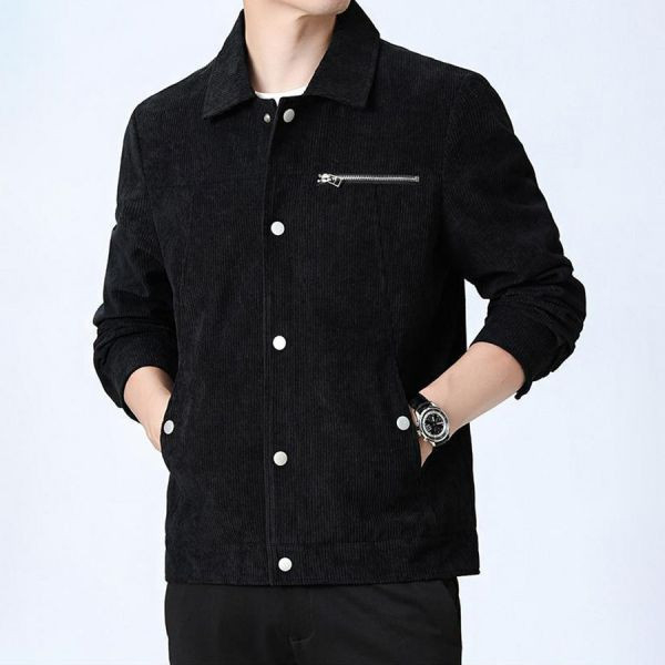 韵酷翻領排扣休閒外套 - 4配色（限時特賣 - 5折） 幕峰MuFeng,男裝特賣,5折優惠,快閃活動,限時出清,網路購物,男裝品牌,超值優惠,時尚穿搭,2025特賣