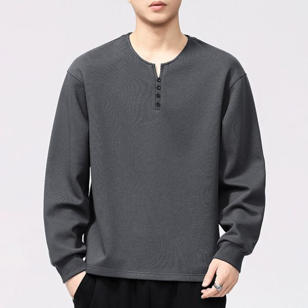 雲幕亨利領休閒長袖 - 4配色（限時特賣 - 5折） 幕峰MuFeng,男裝特賣,5折優惠,快閃活動,限時出清,網路購物,男裝品牌,超值優惠,時尚穿搭,2026特賣