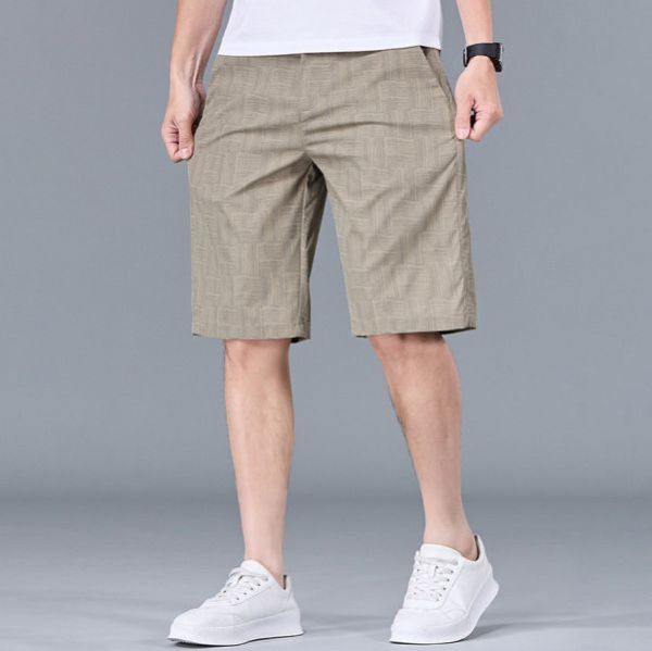 波影冰絲休閒短褲 - 4配色（限時特賣 - 5折） 幕峰MuFeng,男裝特賣,5折優惠,快閃活動,限時出清,網路購物,男裝品牌,超值優惠,時尚穿搭,2026特賣