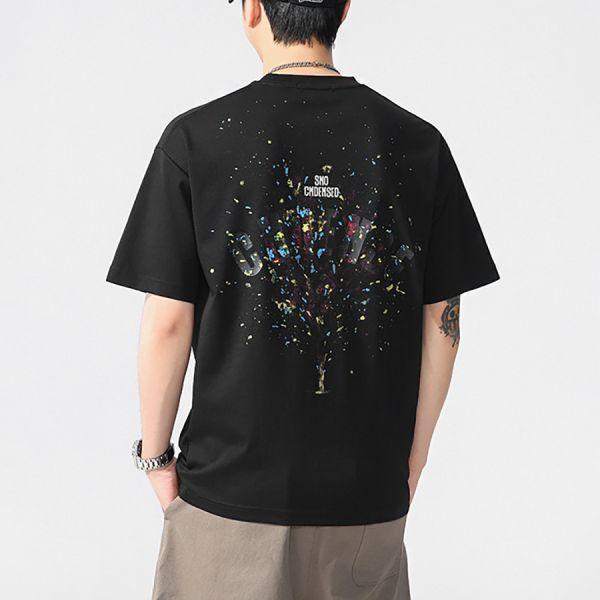 捍跡重磅潮流印花短袖 - 2配色（限時特賣 - 5折） 幕峰MuFeng,男裝特賣,5折優惠,快閃活動,限時出清,網路購物,男裝品牌,超值優惠,時尚穿搭,2026特賣