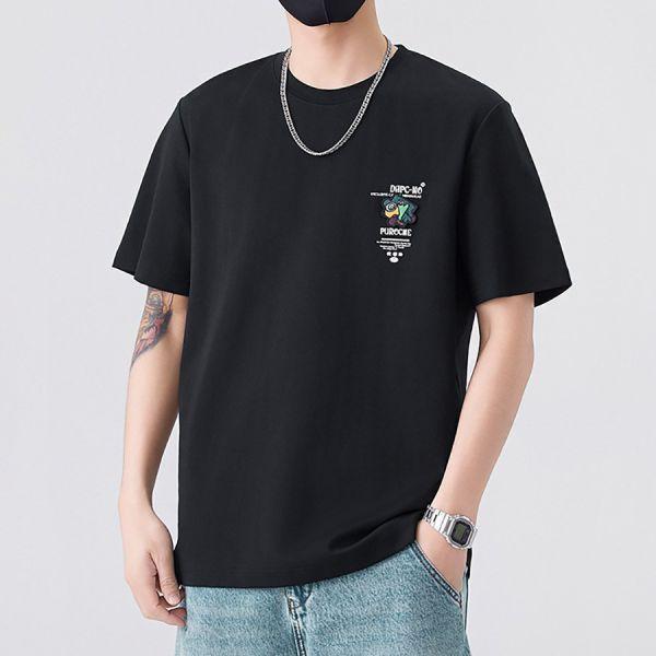 拼藝刺繡印花潮流短袖 - 4配色（限時特賣 - 5折） 幕峰MuFeng,男裝特賣,5折優惠,快閃活動,限時出清,網路購物,男裝品牌,超值優惠,時尚穿搭,2026特賣