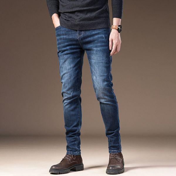 靛徒彈力修身牛仔長褲 - 1配色（限時特賣 - 5折） 幕峰MuFeng,男裝特賣,5折優惠,快閃活動,限時出清,網路購物,男裝品牌,超值優惠,時尚穿搭,2026特賣