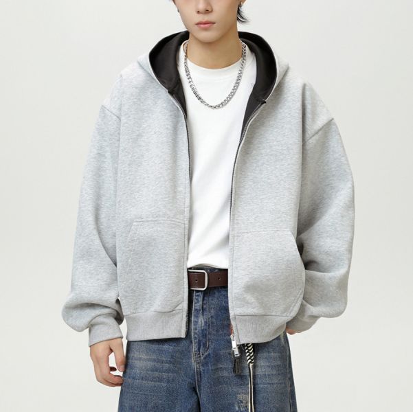 厚潮重磅連帽短版外套 - 3配色 幕峰MuFeng,潮牌帽T,重磅短版衛衣,高街連帽衫,情侶裝上衣,中性寬鬆T,秋冬必備款,休閒潮流,街頭日常穿搭,厚磅設計款