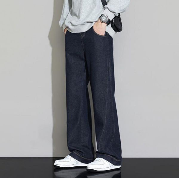酷勢休閒直筒牛仔長褲 - 1配色（限時特賣 - 5折） 幕峰MuFeng,男裝特賣,5折優惠,快閃活動,限時出清,網路購物,男裝品牌,超值優惠,時尚穿搭,2025特賣