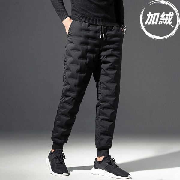 極禦羽絨保暖束口長褲 - 1配送（加絨） 幕峰MuFeng,機能羽棉長褲,防風保暖褲,三防機能褲,秋冬厚款長褲,運動休閒褲,戶外機能穿搭,滑雪風長褲,耐寒男裝褲款,冬季實用褲