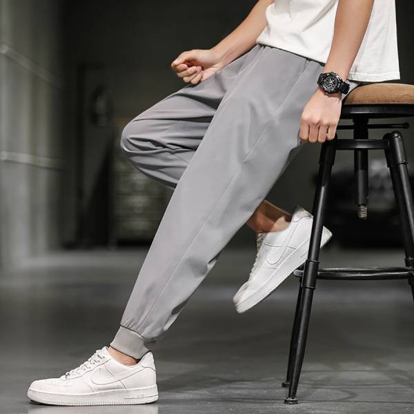 簡約居家休閒長褲（束口） - 2配色（限時特賣 - 5折） 幕峰MuFeng,男裝特賣,5折優惠,快閃活動,限時出清,網路購物,男裝品牌,超值優惠,時尚穿搭,2025特賣