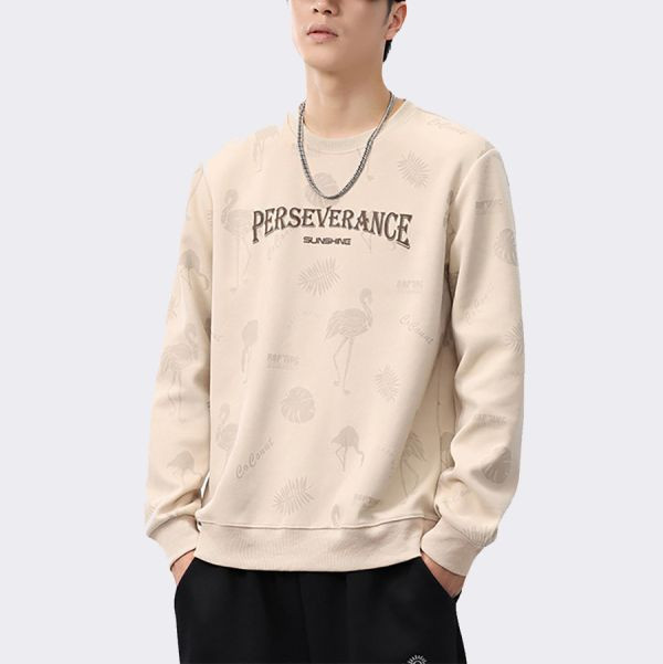 鶴影潮流印花休閒長袖 - 3配色（限時特賣 - 5折） 幕峰MuFeng,男裝特賣,5折優惠,快閃活動,限時出清,網路購物,男裝品牌,超值優惠,時尚穿搭,2025特賣