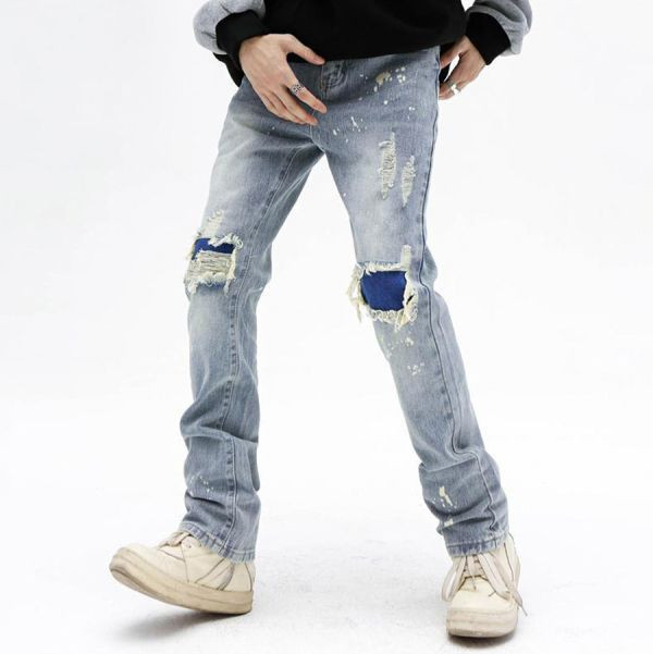 洛頓復古微喇叭牛仔長褲 - 1配色（限時特賣 - 5折） 幕峰MuFeng,男裝特賣,5折優惠,快閃活動,限時出清,網路購物,男裝品牌,超值優惠,時尚穿搭,2025特賣