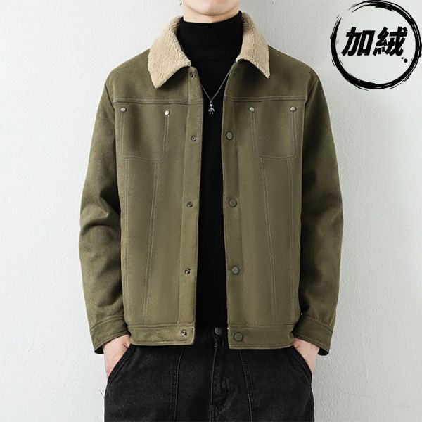 熾冬羊羔毛潮流工裝外套 - 3配色（加絨）（限時特賣 - 5折） 幕峰MuFeng,男裝特賣,5折優惠,快閃活動,限時出清,網路購物,男裝品牌,超值優惠,時尚穿搭,2026特賣