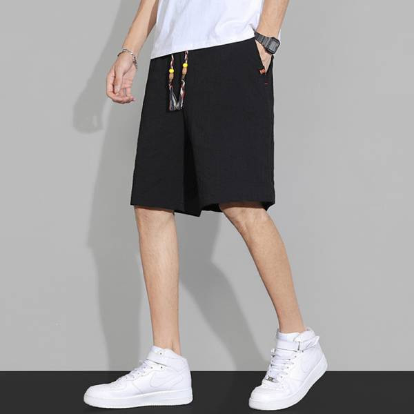 棉麻簡約休閒短褲 - 4配色（限時特賣 - 5折） 幕峰MuFeng,男裝特賣,5折優惠,快閃活動,限時出清,網路購物,男裝品牌,超值優惠,時尚穿搭,2026特賣