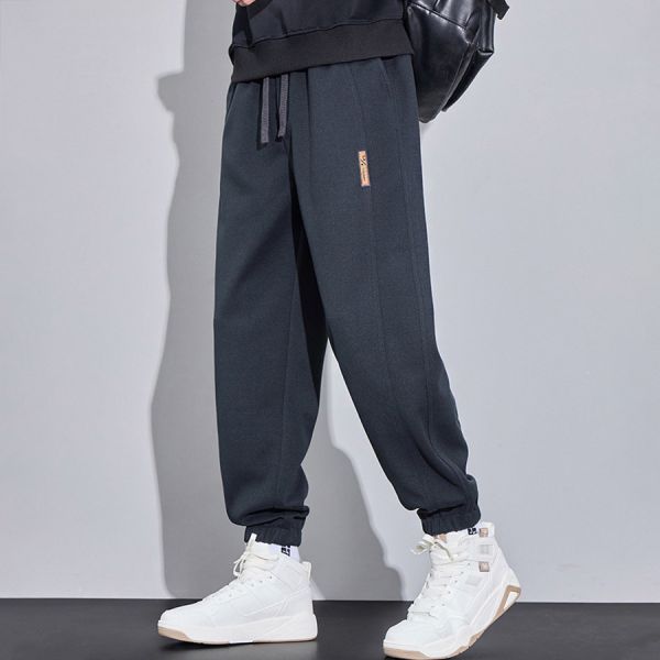 星紋重磅縮口毛絨長褲 - 3配色 幕峰MuFeng,星空紋束腳褲,重磅毛呢褲,潮牌長褲,秋冬長褲,質感束腳褲,高街風褲款,街頭休閒褲,男士時尚褲,百搭長褲