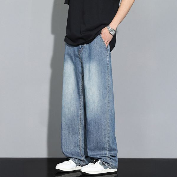 瀟然寬鬆直筒牛仔長褲 - 3配色（限時特賣 - 5折） 幕峰MuFeng,男裝特賣,5折優惠,快閃活動,限時出清,網路購物,男裝品牌,超值優惠,時尚穿搭,2026特賣