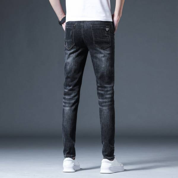 深邃抓痕彈性修身牛仔長褲 - 2配色（限時特賣 - 5折） 幕峰MuFeng,男裝特賣,5折優惠,快閃活動,限時出清,網路購物,男裝品牌,超值優惠,時尚穿搭,2026特賣