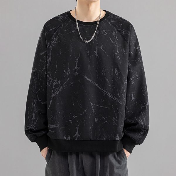 幻燒個性紮染潮流長袖 - 3配色 幕峰MuFeng,圓領長袖衛衣,扎染燒花上衣,潮流男裝,寬鬆版型上衣,大尺碼男裝,個性設計衛衣,秋冬長袖穿搭,街頭風上衣,百搭潮流單品