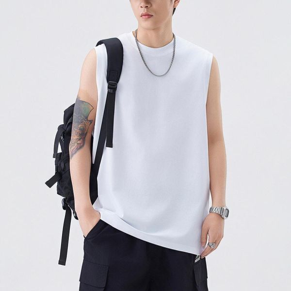簡約涼感休閒無袖背心 - 3配色 幕峰MuFeng,無袖背心男,美式背心,夏季背心男,涼感背心,速乾背心,寬鬆背心,運動背心男,休閒背心,男士內搭背心