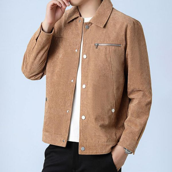 韵酷翻領排扣休閒外套 - 4配色（限時特賣 - 5折） 幕峰MuFeng,男裝特賣,5折優惠,快閃活動,限時出清,網路購物,男裝品牌,超值優惠,時尚穿搭,2025特賣