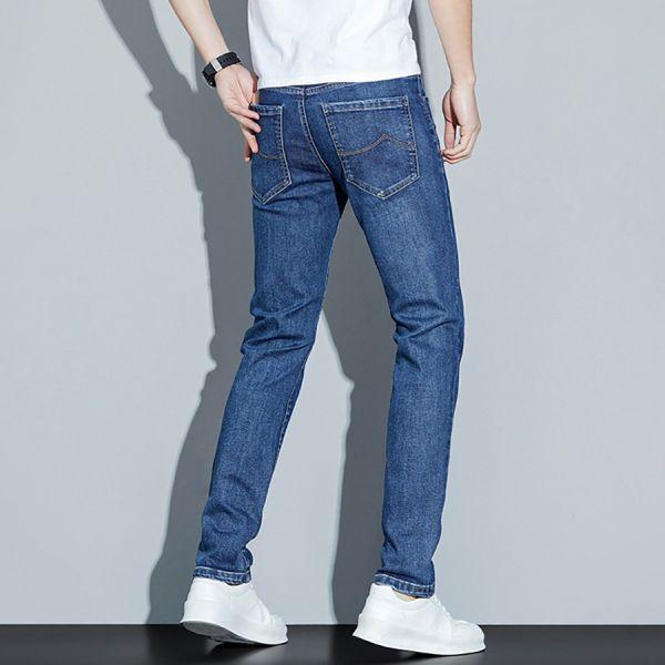 霧靛彈力休閒小直筒牛仔長褲 - 2配色（限時特賣 - 5折） 幕峰MuFeng,男裝特賣,5折優惠,快閃活動,限時出清,網路購物,男裝品牌,超值優惠,時尚穿搭,2026特賣