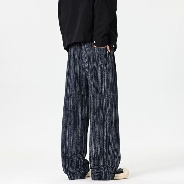 潮尚寬鬆休閒闊腿長褲 - 3配色 幕峰MuFeng,大碼男褲,寬鬆直筒褲,顯瘦休閒褲,春秋長褲,百搭男裝,潮流闊腿褲,舒適穿搭,加肥加大褲,時尚男褲