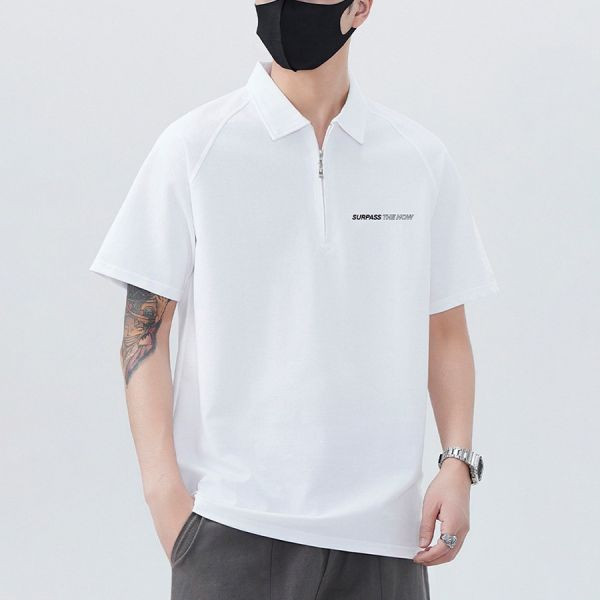 瀟捷POLO拉鍊休閒短袖 - 5配色（限時特賣 - 5折） 幕峰MuFeng,男裝特賣,5折優惠,快閃活動,限時出清,網路購物,男裝品牌,超值優惠,時尚穿搭,2025特賣