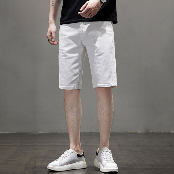 境白休閒牛仔短褲 - 1配色（限時特賣 - 5折） 幕峰MuFeng,男裝特賣,5折優惠,快閃活動,限時出清,網路購物,男裝品牌,超值優惠,時尚穿搭,2025特賣