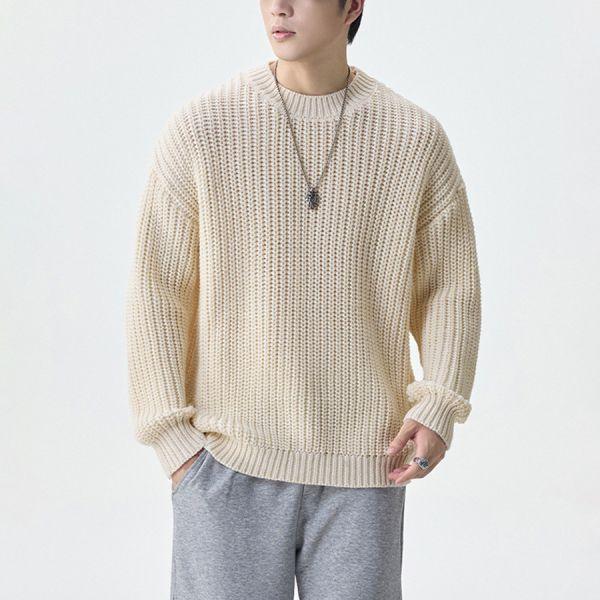 柔暖重磅針織質感毛衣長袖 - 2配色（限時特賣 - 5折） 幕峰MuFeng,男裝特賣,5折優惠,快閃活動,限時出清,網路購物,男裝品牌,超值優惠,時尚穿搭,2026特賣