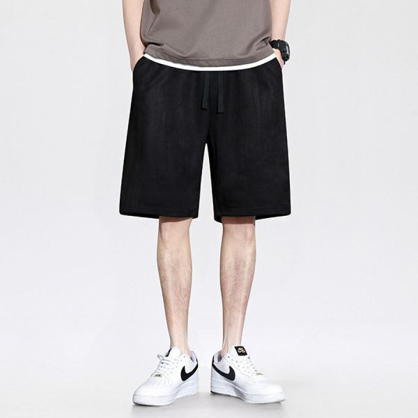 麂絨重磅休閒五分短褲 - 7配色（限時特賣 - 5折） 幕峰MuFeng,男裝特賣,5折優惠,快閃活動,限時出清,網路購物,男裝品牌,超值優惠,時尚穿搭,2025特賣