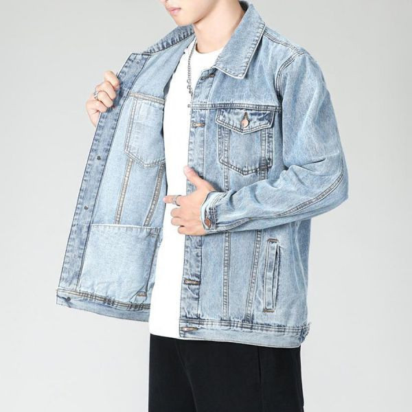 驍雄牛仔休閒外套 - 2配色（限時特賣 - 5折） 幕峰MuFeng,男裝特賣,5折優惠,快閃活動,限時出清,網路購物,男裝品牌,超值優惠,時尚穿搭,2026特賣