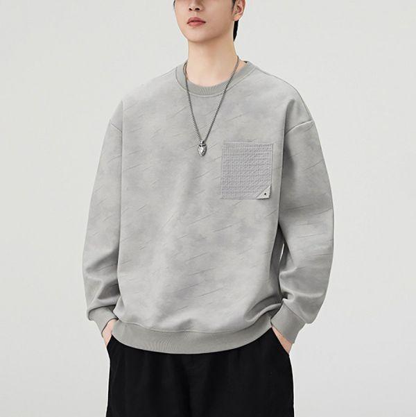 霧紋潮流休閒長袖 - 2配色（限時特賣 - 5折） 幕峰MuFeng,男裝特賣,5折優惠,快閃活動,限時出清,網路購物,男裝品牌,超值優惠,時尚穿搭,2026特賣