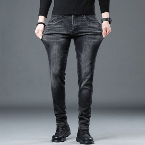 夜幕彈力休閒牛仔長褲 - 1配色（限時特賣 - 5折） 幕峰MuFeng,男裝特賣,5折優惠,快閃活動,限時出清,網路購物,男裝品牌,超值優惠,時尚穿搭,2025特賣