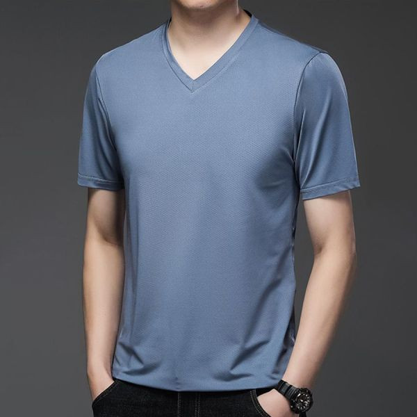 簡約透氣彈力休閒短袖 - 5配色（限時特賣 - 5折） 幕峰MuFeng,男裝特賣,5折優惠,快閃活動,限時出清,網路購物,男裝品牌,超值優惠,時尚穿搭,2025特賣