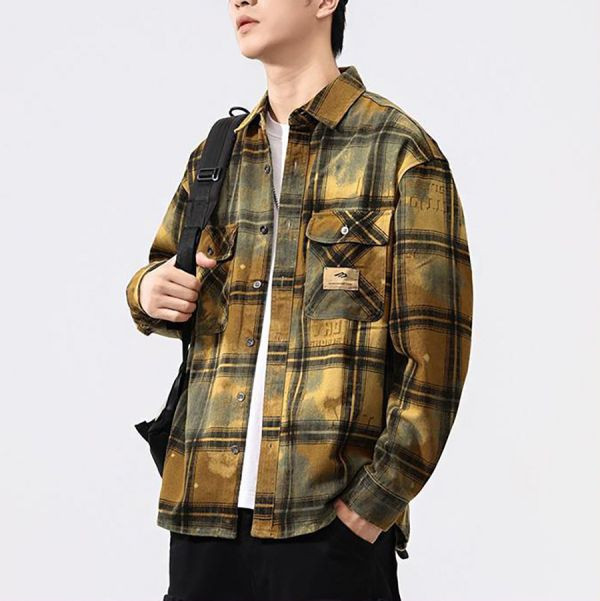 昔懷復古格子休閒外套 - 2配色（限時特賣 - 5折） 幕峰MuFeng,男裝特賣,5折優惠,快閃活動,限時出清,網路購物,男裝品牌,超值優惠,時尚穿搭,2026特賣