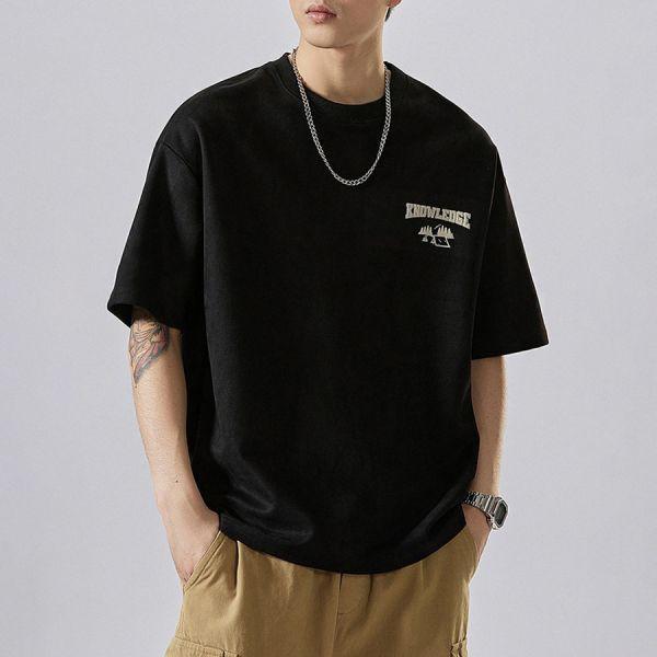 宿野重磅麂皮絨休閒短袖 - 3配色（限時特賣 - 5折） 幕峰MuFeng,男裝特賣,5折優惠,快閃活動,限時出清,網路購物,男裝品牌,超值優惠,時尚穿搭,2026特賣