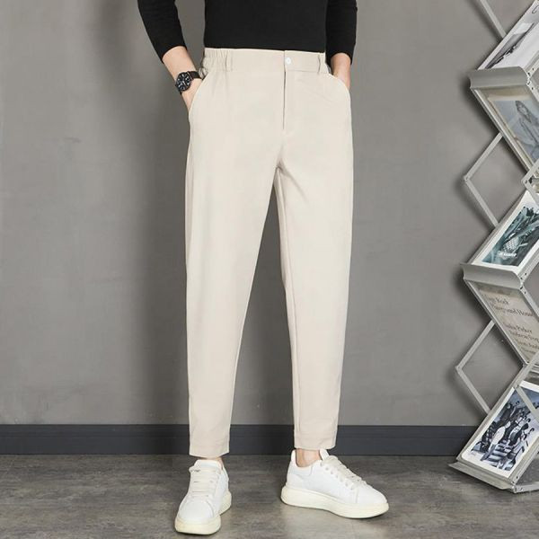 痞帥西裝束口魔鬼氈九分長褲 - 4配色（限時特賣 - 5折） 幕峰MuFeng,男裝特賣,5折優惠,快閃活動,限時出清,網路購物,男裝品牌,超值優惠,時尚穿搭,2025特賣