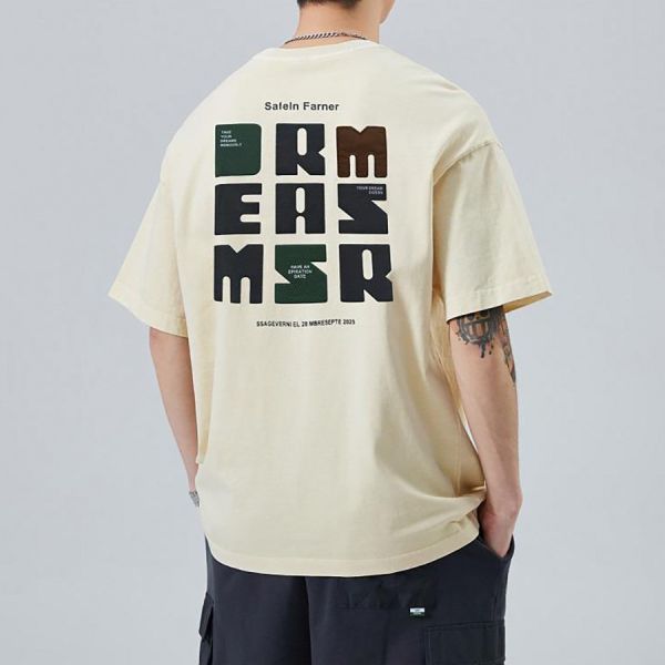 創夢刺繡印花潮流短袖 - 3配色 幕峰,班服,團服,外套,褲子,襯衫,男裝,牛仔褲,網路購物,購物