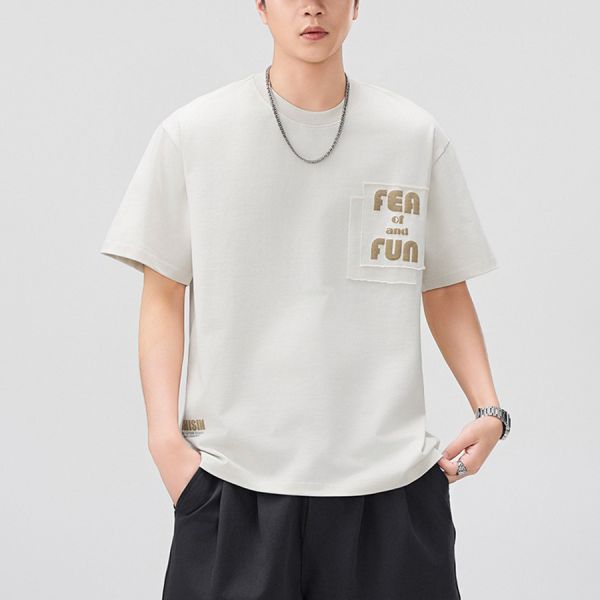 厚城重磅潮流印花短袖 - 5配色 幕峰MuFeng,重磅,短袖,男士,品牌,潮牌,寬鬆,穿搭,網路購物,2025