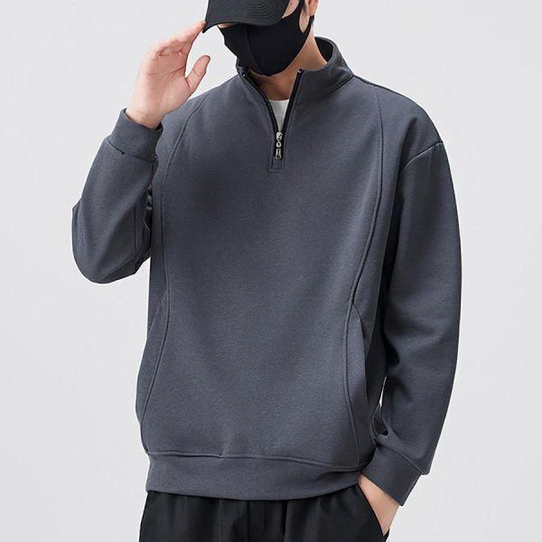 順穿半拉鍊立領雙口袋長袖 - 3配色（限時特賣 - 5折） 幕峰MuFeng,男裝特賣,5折優惠,快閃活動,限時出清,網路購物,男裝品牌,超值優惠,時尚穿搭,2026特賣