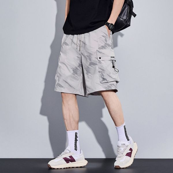 冰界潮流工裝短褲 - 1配色（限時特賣 - 5折） 幕峰MuFeng,男裝特賣,5折優惠,快閃活動,限時出清,網路購物,男裝品牌,超值優惠,時尚穿搭,2025特賣