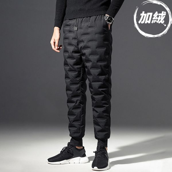 極禦羽絨保暖束口長褲 - 1配送（加絨） 幕峰MuFeng,機能羽棉長褲,防風保暖褲,三防機能褲,秋冬厚款長褲,運動休閒褲,戶外機能穿搭,滑雪風長褲,耐寒男裝褲款,冬季實用褲