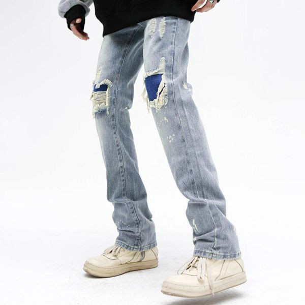 洛頓復古微喇叭牛仔長褲 - 1配色（限時特賣 - 5折） 幕峰MuFeng,男裝特賣,5折優惠,快閃活動,限時出清,網路購物,男裝品牌,超值優惠,時尚穿搭,2025特賣