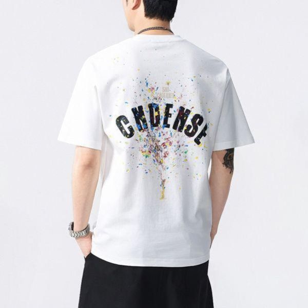 捍跡重磅潮流印花短袖 - 2配色（限時特賣 - 5折） 幕峰MuFeng,男裝特賣,5折優惠,快閃活動,限時出清,網路購物,男裝品牌,超值優惠,時尚穿搭,2026特賣