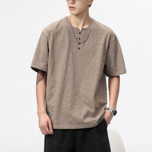 雲化排釦休閒短袖 - 4配色 幕峰,班服,團服,外套,褲子,襯衫,男裝,牛仔褲,網路購物,購物