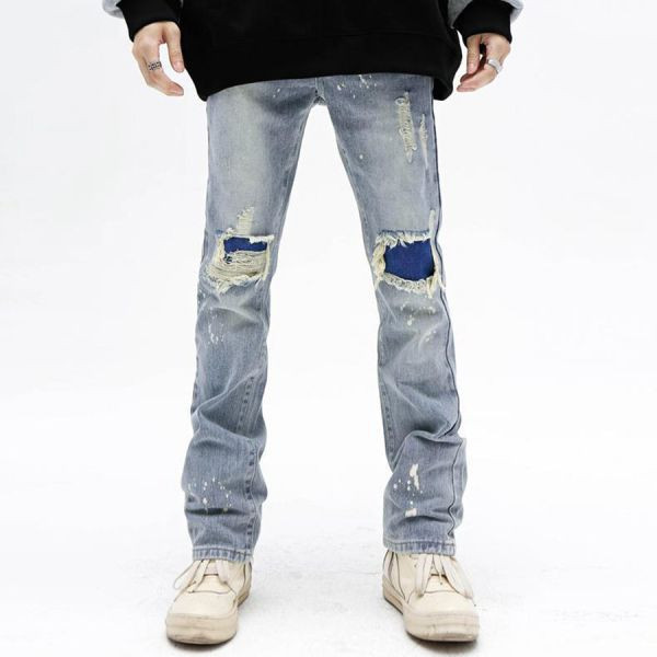 洛頓復古微喇叭牛仔長褲 - 1配色（限時特賣 - 5折） 幕峰MuFeng,男裝特賣,5折優惠,快閃活動,限時出清,網路購物,男裝品牌,超值優惠,時尚穿搭,2025特賣